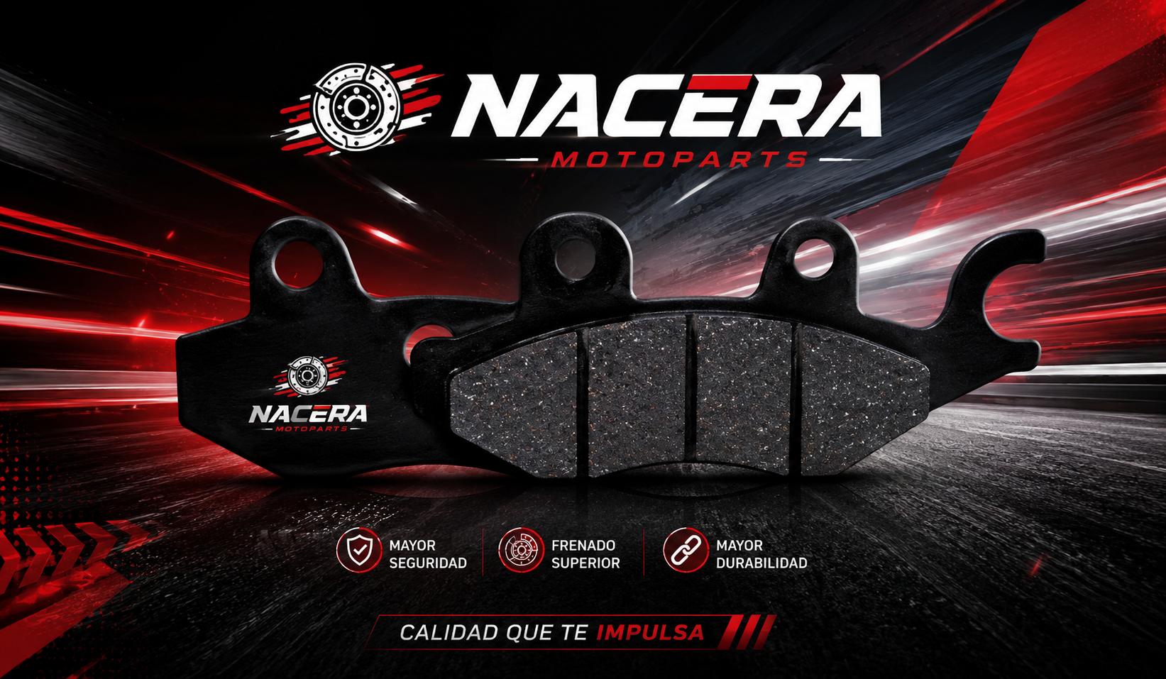 Pastillas de freno NACERA MOTOPARTS - mayor seguridad, frenado superior y durabilidad